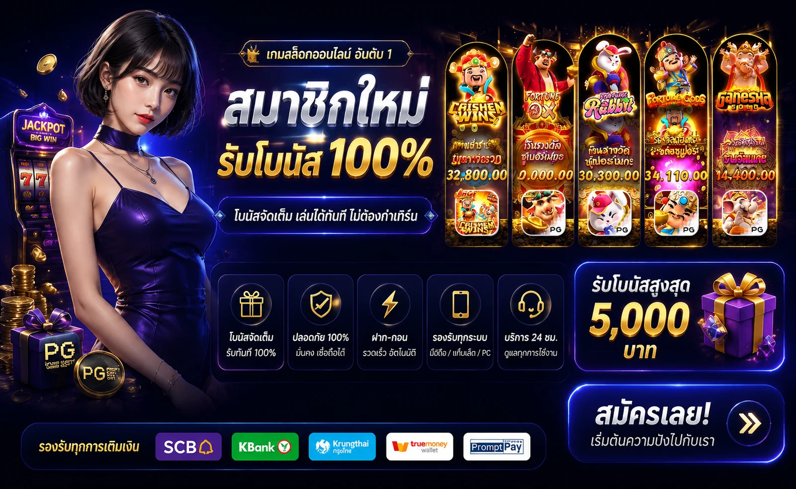 บรรยากาศคาสิโนออนไลน์บาคาร่าสดบน MARUAY88
